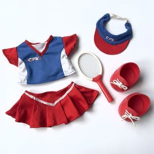 Vtg Cabbage Patch Kids Tennis Fun Outfit USA Red White Blue Incomplete Set 2004